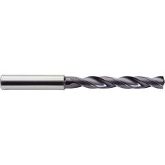 Jobber Length Drill Bit: 0.4409″ Dia, 142 °, Solid Carbide ALtima Plus Finish, 4.6457″ OAL, Right Hand Cut, Helical Flute, Straight-Cylindrical Shank