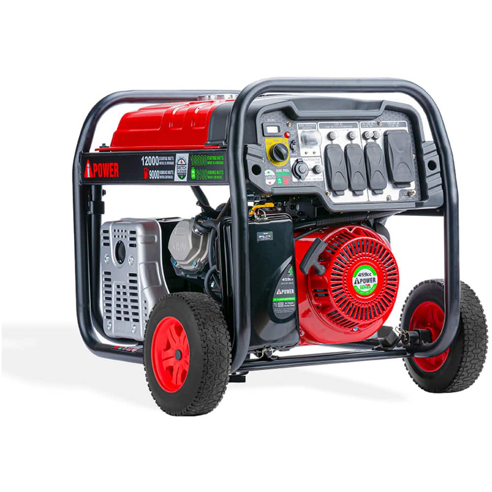 AI Power - Portable Power Generators; Fuel Type: Gasoline; Propane ; Starting Method: Electric/Manual ; Wattage: 12000 ; Wattage (kW): 12 ; Run Time Full Load (Hours): 6.00 ; Horsepower (HP): 16 - Exact Industrial Supply