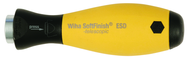 Wiha Drive-Loc VI ESD Safe Handle 115mm. Ergonomic Cushion Grip; Drive-Loc Mechanism - Exact Industrial Supply