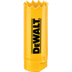 DeWALT - Hole Saws; Saw Diameter (Inch): 13/16 ; Cutting Depth (Inch): 1-3/4 ; Saw Material: Bi-Metal ; Cutting Edge Style: Toothed Edge ; Material Application: Metal; Plastic; Wood - Exact Industrial Supply