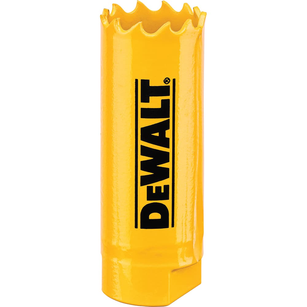 DeWALT - Hole Saws; Saw Diameter (Inch): 3/4 ; Cutting Depth (Inch): 1-3/4 ; Saw Material: Bi-Metal ; Cutting Edge Style: Toothed Edge ; Material Application: Metal; Plastic; Wood ; Pipe Tap Compatibility (Inch): 4 - Exact Industrial Supply