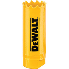 DeWALT - Hole Saws; Saw Diameter (Inch): 3/4 ; Cutting Depth (Inch): 1-3/4 ; Saw Material: Bi-Metal ; Cutting Edge Style: Toothed Edge ; Material Application: Metal; Plastic; Wood ; Pipe Tap Compatibility (Inch): 4