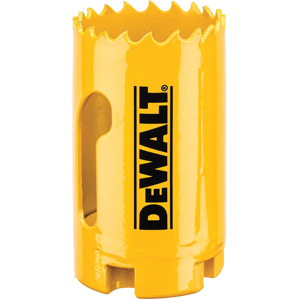 DeWALT - Hole Saws; Saw Diameter (Inch): 1-1/4 ; Cutting Depth (Inch): 1-3/4 ; Saw Material: Bi-Metal ; Cutting Edge Style: Toothed Edge ; Material Application: Metal; Plastic; Wood - Exact Industrial Supply