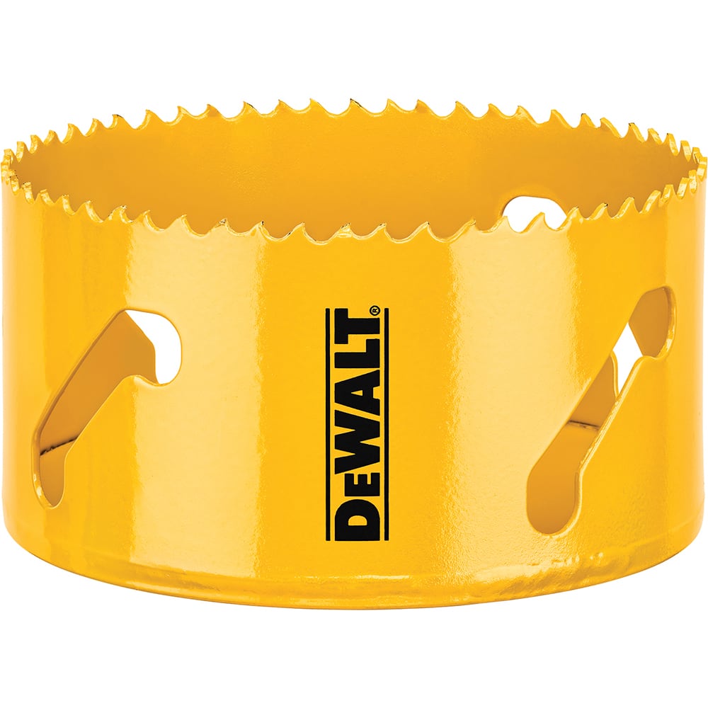 DeWALT - Hole Saws; Saw Diameter (Inch): 3-3/4 ; Cutting Depth (Inch): 1-3/4 ; Saw Material: Bi-Metal ; Cutting Edge Style: Toothed Edge ; Material Application: Metal; Plastic; Wood