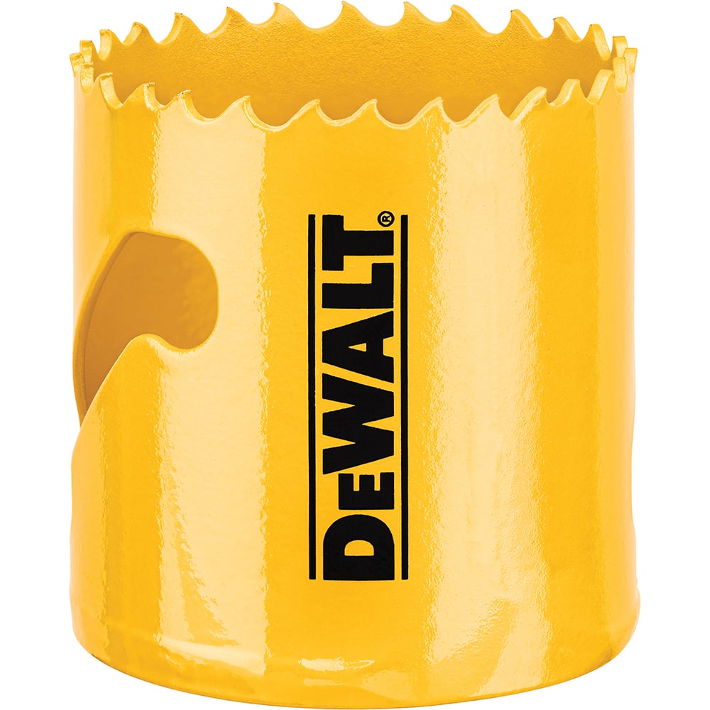 DeWALT - Hole Saws; Saw Diameter (Inch): 2 ; Cutting Depth (Inch): 1-3/4 ; Saw Material: Bi-Metal ; Cutting Edge Style: Toothed Edge ; Material Application: Metal; Plastic; Wood ; Pipe Size Compatibility (Inch): 2