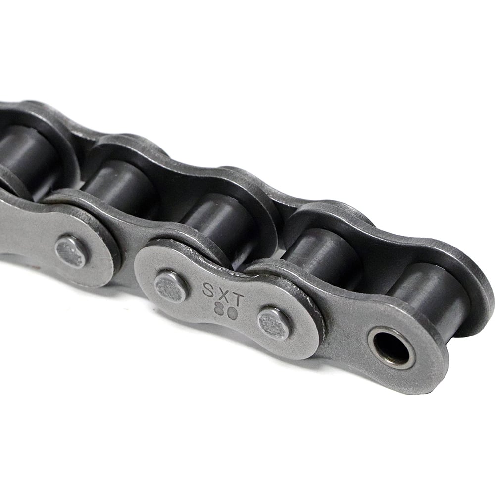Shuster - X-TEND 50-1RIVSBRX10, 5/8" Pitch, ANSI 50, X-Tend Single Strand Roller Chain - Exact Industrial Supply