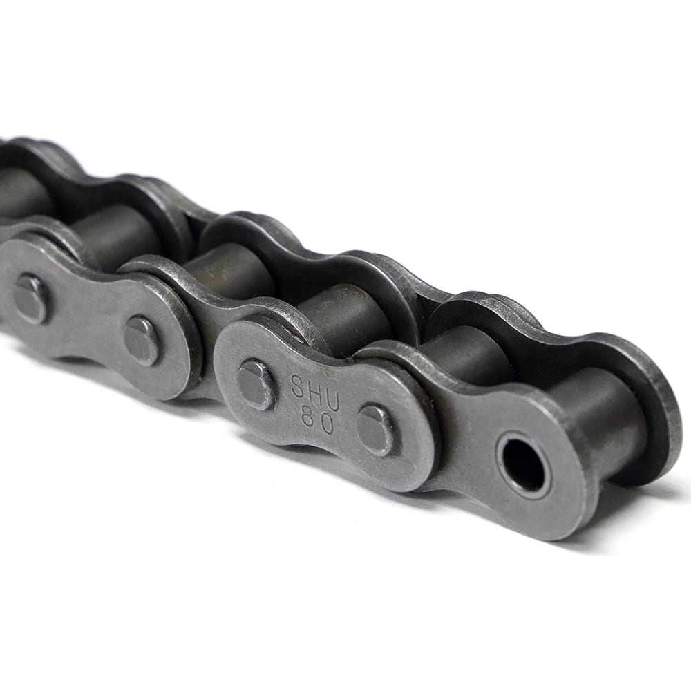 Shuster - 40-1RIVGLIDEX10, 1/2" Pitch, ANSI 40, Glide Single Strand Chain - Exact Industrial Supply