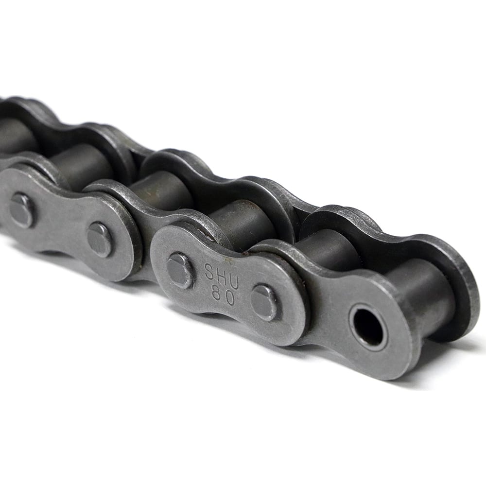 Shuster - 120-1RIVX10, 1-1/2" Pitch, ANSI 120, Single Strand Chain - Exact Industrial Supply