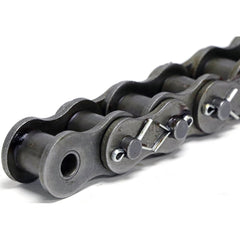 Shuster - 120-1COTX10, 1-1/2" Pitch, ANSI 120, Cottered Single Strand Chain - Exact Industrial Supply