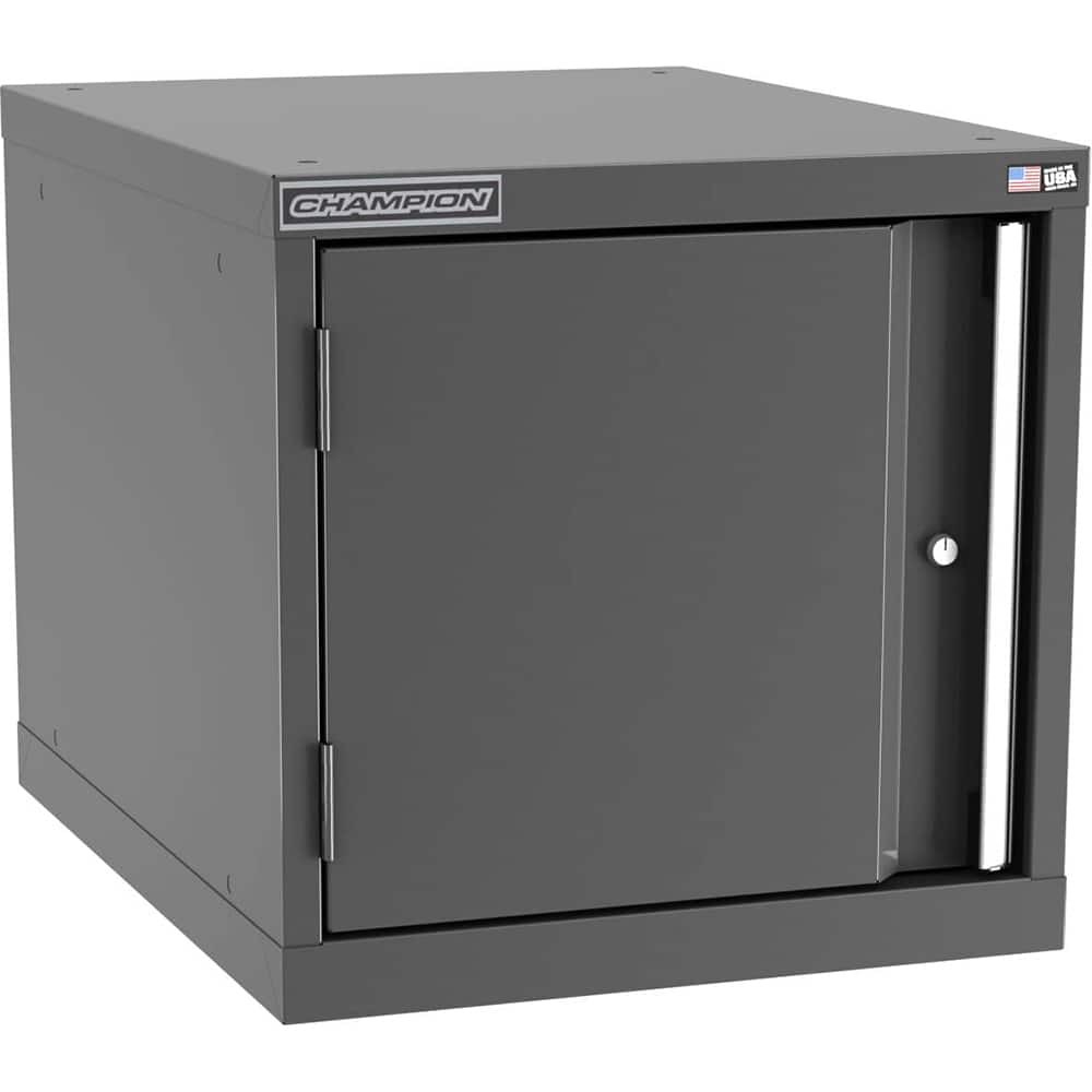 Champion Tool Storage - Storage Cabinets; Type: Stacked/Overhead Standard Wide Door Cabinet ; Width (Inch): 28-1/4 ; Depth (Inch): 28-1/2 ; Height (Inch): 21-5/8 ; Number of Shelves: 0 ; Material: Steel - Exact Industrial Supply