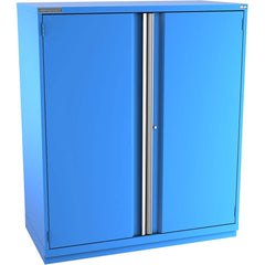 Champion Tool Storage - Storage Cabinets; Type: Eye-Level Plus Height Double Wide Door Cabinet ; Width (Inch): 56-1/2 ; Depth (Inch): 28-1/2 ; Height (Inch): 66-3/8 ; Number of Shelves: 5 ; Material: Steel - Exact Industrial Supply