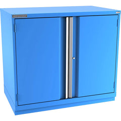 Champion Tool Storage - Storage Cabinets; Type: Counter-Height Extra Wide Door Cabinet ; Width (Inch): 47 ; Depth (Inch): 28-1/2 ; Height (Inch): 41-3/4 ; Number of Shelves: 3 ; Material: Steel - Exact Industrial Supply