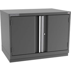Champion Tool Storage - Storage Cabinets; Type: Desk-Height Standard Plus Wide Door Cabinet ; Width (Inch): 40-1/4 ; Depth (Inch): 28-1/2 ; Height (Inch): 29-7/8 ; Number of Shelves: 2 ; Material: Steel - Exact Industrial Supply