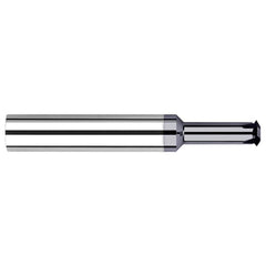 Single Profile Thread Mill: M2.5 x 0.45, Internal & External, 2 Flutes, Solid Carbide 1.9″ Cut Dia, 1.4961″ OAL, AlTiN Coated