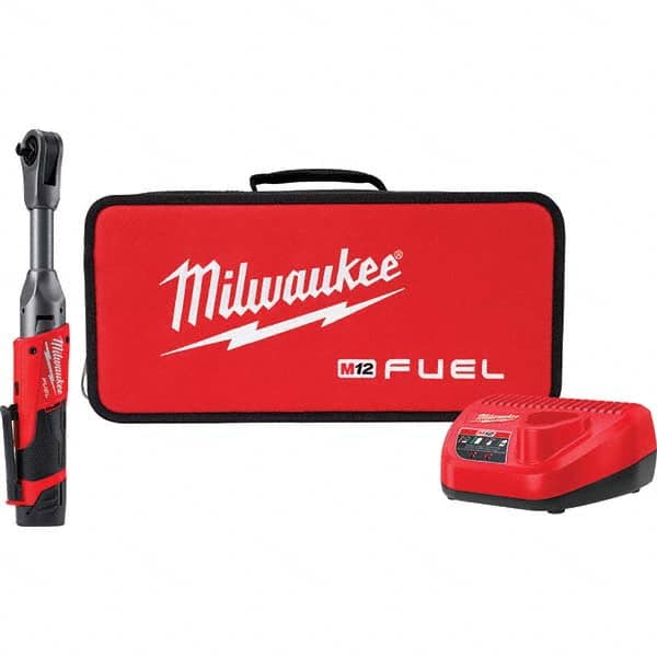 Milwaukee Tool - Cordless Impact Wrenches & Ratchets Voltage: 12.0 Drive Size (Inch): 3/8 - Exact Industrial Supply