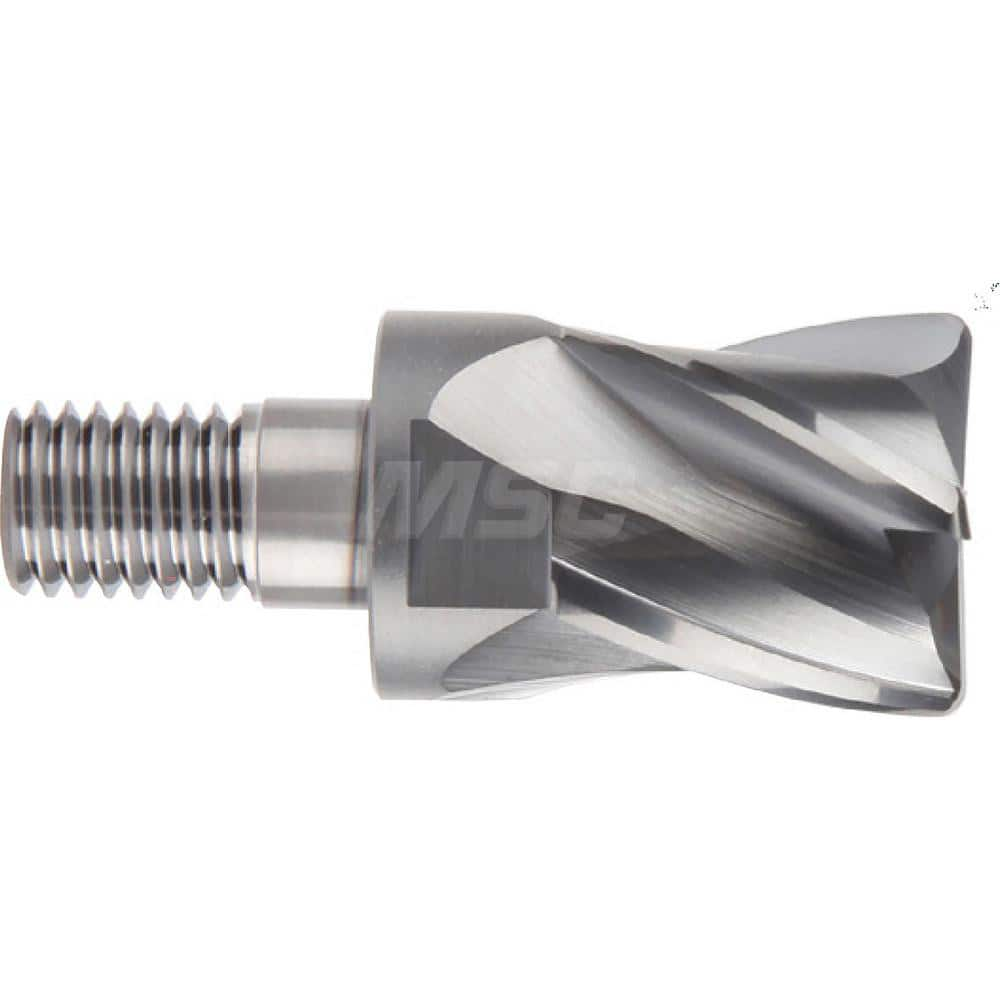 YG-1 - Corner Radius & Corner Chamfer End Mill Heads; Mill Diameter (Inch): 1 ; Mill Diameter (Decimal Inch): 1.0000 ; End Type: Corner Radius ; Corner Radius (Decimal Inch): 0.0800 ; Number of Flutes: 4 ; Material: Carbide - Exact Industrial Supply