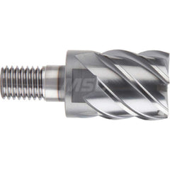 YG-1 - Square End Mill Heads; Mill Diameter (Inch): 3/4 ; Mill Diameter (Decimal Inch): 0.7500 ; Number of Flutes: 6 ; Length of Cut (Inch): 3/4 ; Length of Cut (Decimal Inch): 0.7500 ; Connection Type: M10