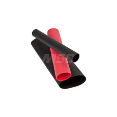 3M - Heat Shrink & Cold Shrink Electrical Tubing; Tubing Style: Heat Shrink ; Material: Polyolefin ; Shrink Ratio: 3:1 ; Overall Length (Decimal Inch): 6 ; Overall Length (Inch): 6 ; Color: Black - Exact Industrial Supply