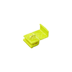 3M - Quick Splice Connectors; Terminal Type: Run; Tap ; Compatible Wire Size (AWG): 22-18 (Tap), 18-14 (Run) ; Number of Wire Entries: 2 ; Color: Yellow ; Termination Method: IDC ; Maximum Operating Temperature (F): 194