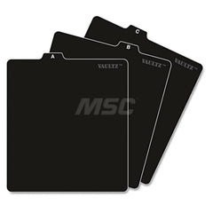 Vaultz - Office Machine Supplies & Accessories; Office Machine/Equipment Accessory Type: File Folder Guides ; For Use With: VZ01049 Vaultz CD Filing Cabinet ; Color: Black - Exact Industrial Supply