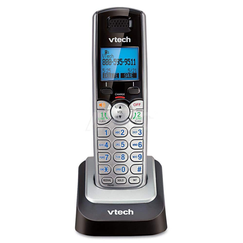 vtech - Office Machine Supplies & Accessories; Office Machine/Equipment Accessory Type: 2-Line Accessory Handset ; For Use With: DS6151 ; Color: Black; Silver