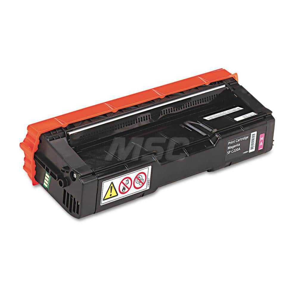 Ricoh - Office Machine Supplies & Accessories; Office Machine/Equipment Accessory Type: Toner Cartridge ; For Use With: SP C222DN; SP C221SF; SP C221N; SP C220S; SP C220N; SP C222SF ; Color: Magenta - Exact Industrial Supply