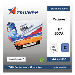 TRIUMPH - Office Machine Supplies & Accessories; Office Machine/Equipment Accessory Type: Toner Cartridge ; For Use With: HP Color LaserJet M551 Enterprise 500MFP; M570; M575 ; Color: Cyan - Exact Industrial Supply