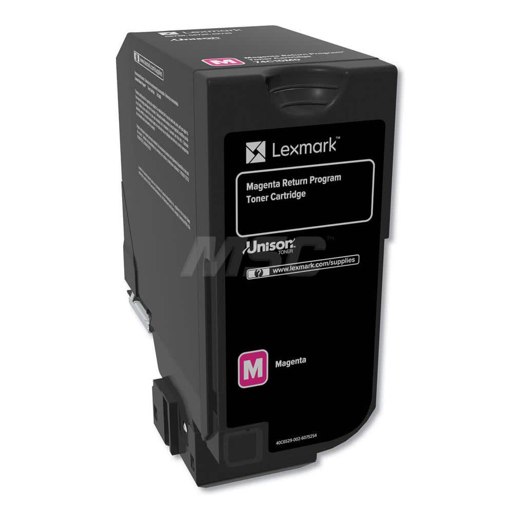 Lexmark - Office Machine Supplies & Accessories; Office Machine/Equipment Accessory Type: Toner Cartridge ; For Use With: Lexmark CS720de; CX725de; CX725dhe ; Color: Magenta - Exact Industrial Supply