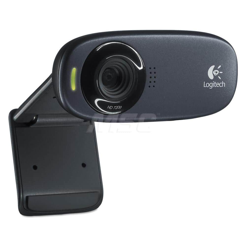 Logitech - Office Machine Supplies & Accessories; Office Machine/Equipment Accessory Type: HD Webcam ; For Use With: Windows XP; Vista; 7 Operating Systems ; Contents: 5 ft Cable; Software with Logitech Vid HD; Travel Pouch; User Documentation ; Color: B - Exact Industrial Supply
