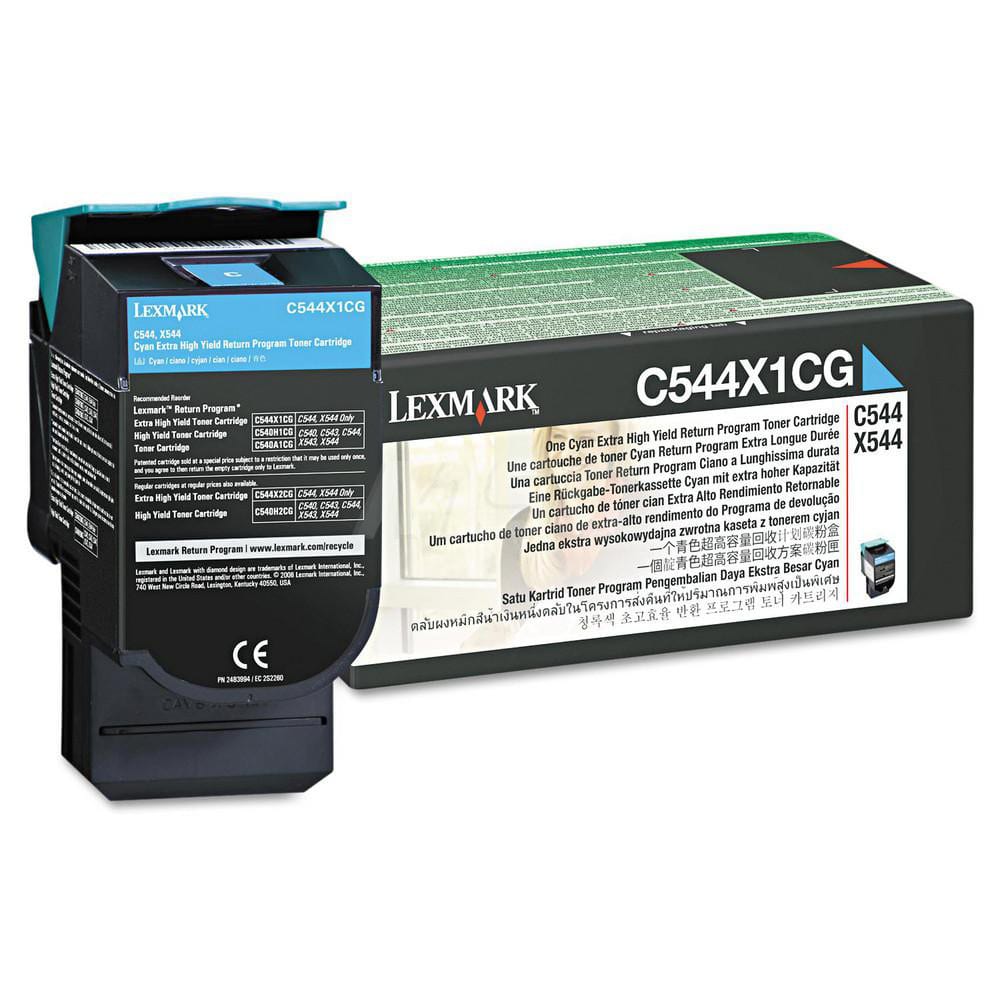 Lexmark - Office Machine Supplies & Accessories; Office Machine/Equipment Accessory Type: Toner Cartridge ; For Use With: Lexmark X546dtn; C546dtn ; Color: Cyan - Exact Industrial Supply