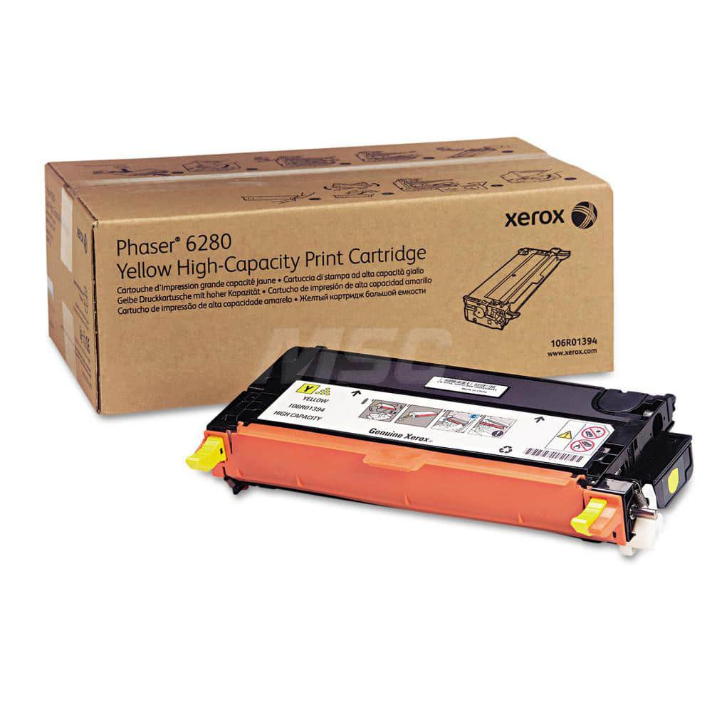 Xerox - Office Machine Supplies & Accessories; Office Machine/Equipment Accessory Type: Toner Cartridge ; For Use With: Phaser 6280 ; Color: Yellow - Exact Industrial Supply
