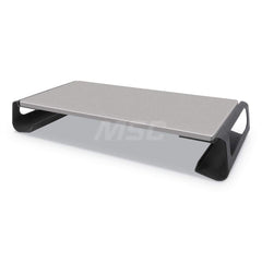 Kantek - Office Machine Supplies & Accessories; Office Machine/Equipment Accessory Type: Monitor Riser ; For Use With: Monitors ; Color: Black; Gray - Exact Industrial Supply