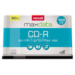 Maxell - Office Machine Supplies & Accessories; Office Machine/Equipment Accessory Type: CD-R Discs ; For Use With: Office Use ; Storage Capacity: 700MB ; Color: Silver - Exact Industrial Supply