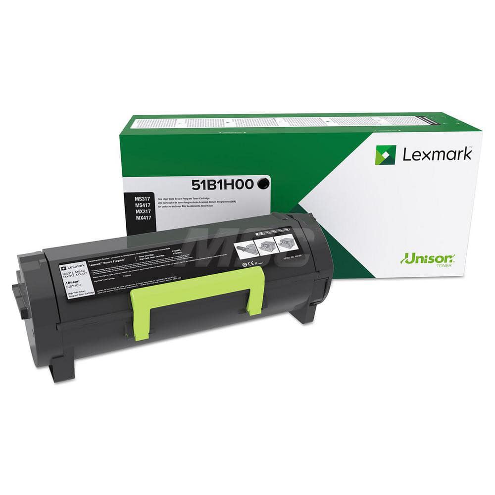 Lexmark - Office Machine Supplies & Accessories; Office Machine/Equipment Accessory Type: Toner Cartridge ; For Use With: Lexmark MX417de; MS517dn; MX517de; MS617dn; MX617de; MS417dn ; Color: Black - Exact Industrial Supply