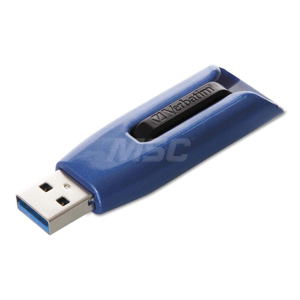 Verbatim - Office Machine Supplies & Accessories; Office Machine/Equipment Accessory Type: Flash Drive ; For Use With: Windows XP Vista & 7 & Higher; Mac OS X 10.1 & Higher; Linux kernel 2.6 & Higher ; Color: Blue - Exact Industrial Supply