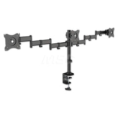 Kantek - Office Machine Supplies & Accessories; Office Machine/Equipment Accessory Type: Monitor Arm ; For Use With: Three Monitors Up to 27 in & 18 lb ; Contents: Clamp-Mount Hardware; Grommet-Mount Hardware ; Color: Black