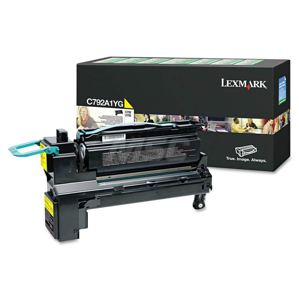 Lexmark - Office Machine Supplies & Accessories; Office Machine/Equipment Accessory Type: Toner Cartridge ; For Use With: Lexmark C792de; C792dte; C792dhe ; Color: Yellow - Exact Industrial Supply