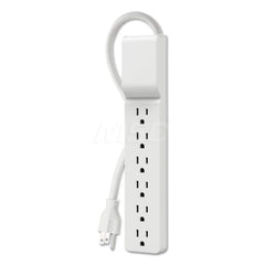 Belkin - Power Outlet Strips; Amperage: 15 ; Voltage: 330 ; Number of Outlets: 6 ; Material: Plastic ; Mounting Type: Floor ; Cord Length (Feet): 10