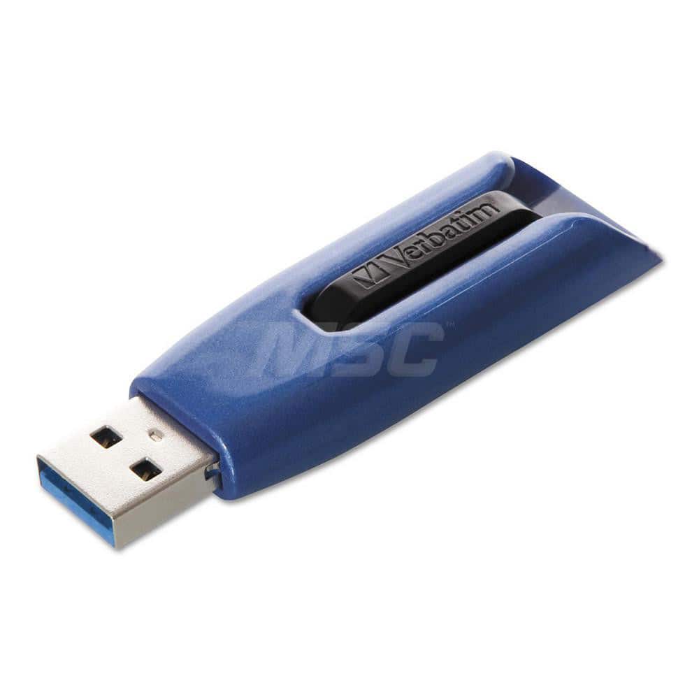 Verbatim - Office Machine Supplies & Accessories; Office Machine/Equipment Accessory Type: Flash Drive ; For Use With: Windows XP Vista & 7 & Higher; Mac OS X 10.1 & Higher; Linux kernel 2.6 & Higher ; Color: Blue - Exact Industrial Supply
