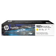 Hewlett-Packard - Office Machine Supplies & Accessories; Office Machine/Equipment Accessory Type: Ink Cartridge ; For Use With: HP PageWide Enterprise 556dn; 556xh; MFP 586dn; MFP 586f; MFP 586z ; Color: Yellow - Exact Industrial Supply