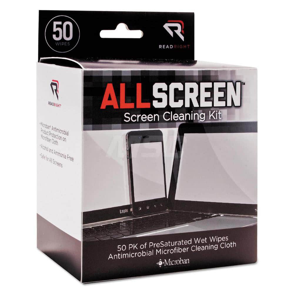 ADVANTUS - Office Machine Supplies & Accessories; Office Machine/Equipment Accessory Type: Screen Cleaner ; For Use With: Laptop ; Contents: 1 Microfiber Cloth ; Color: White - Exact Industrial Supply