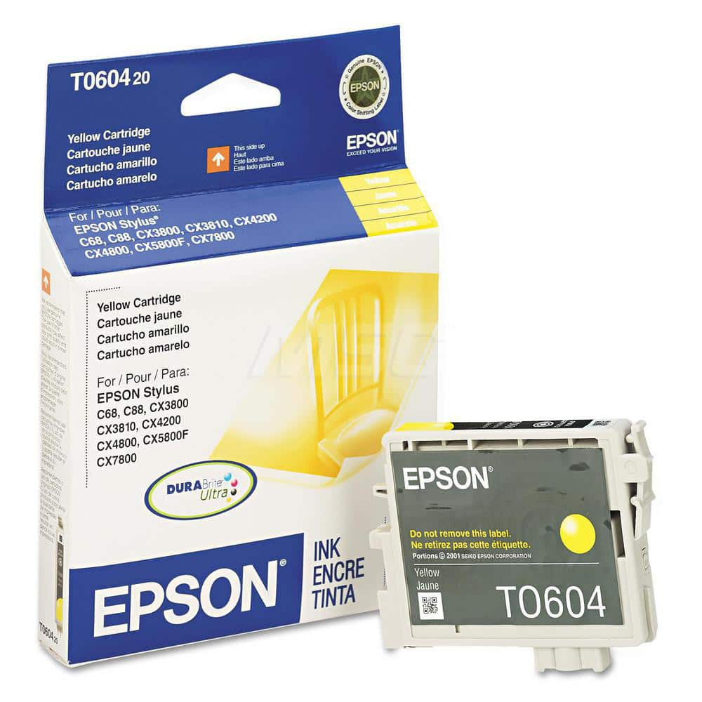 Epson - Office Machine Supplies & Accessories; Office Machine/Equipment Accessory Type: Ink Cartridge ; For Use With: Epson Stylus All-in-One Printer CX3800; CX4200; CX3810; CX7800; CX5800F; CX4800; Epson Stylus C88+; C88; C68 ; Color: Yellow