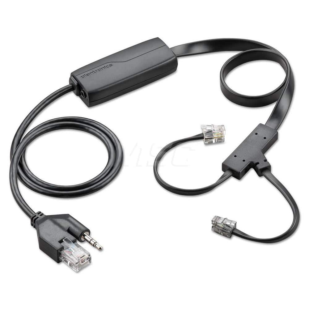 Plantronics - Office Machine Supplies & Accessories; Office Machine/Equipment Accessory Type: Electronic Hookswitch Cable ; For Use With: Headset & Telephone ; Color: Black