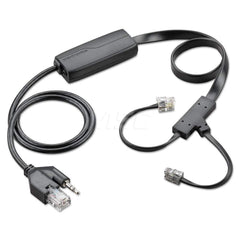 Plantronics - Office Machine Supplies & Accessories; Office Machine/Equipment Accessory Type: Electronic Hookswitch Cable ; For Use With: Headset & Telephone ; Color: Black - Exact Industrial Supply