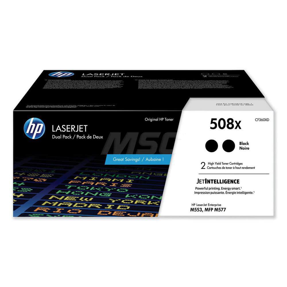 Hewlett-Packard - Office Machine Supplies & Accessories; Office Machine/Equipment Accessory Type: Toner Cartridge ; For Use With: HP Color LaserJet Enterprise Flow MFP M577z; M553n; M553x; M553dh; M553dn; MFP M577f; MFP M577dn ; Color: Black - Exact Industrial Supply