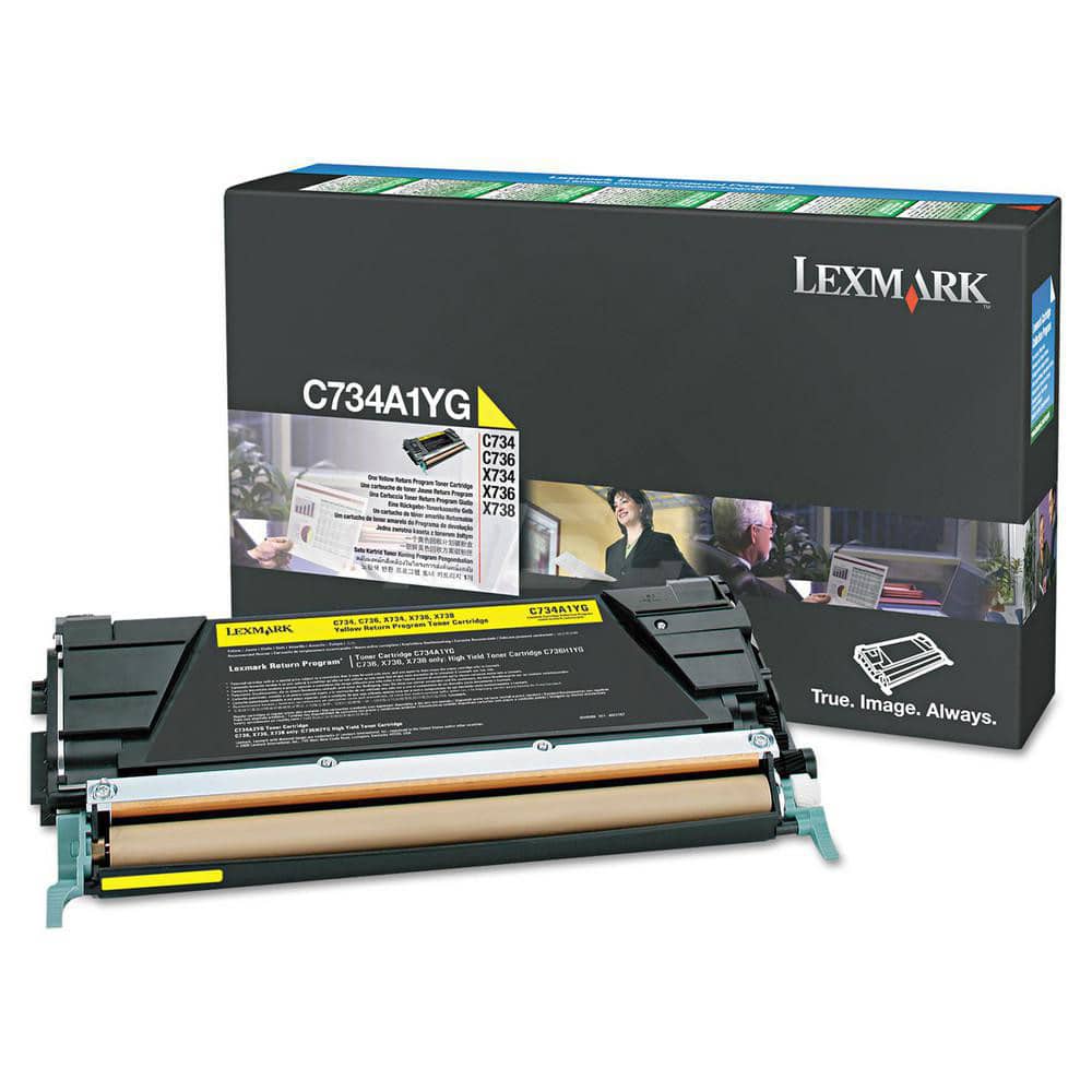Lexmark - Office Machine Supplies & Accessories; Office Machine/Equipment Accessory Type: Toner Cartridge ; For Use With: Lexmark X748de; X748dte; X748de ; Color: Yellow - Exact Industrial Supply