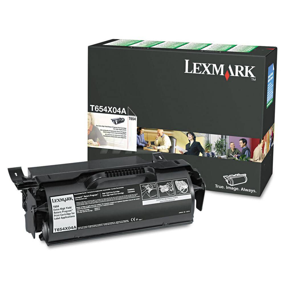 Lexmark - Office Machine Supplies & Accessories; Office Machine/Equipment Accessory Type: Toner Cartridge ; For Use With: Lexmark T654n; T656dne; T654dn ; Color: Black - Exact Industrial Supply