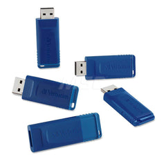 Verbatim - Office Machine Supplies & Accessories; Office Machine/Equipment Accessory Type: Flash Drive ; For Use With: Windows XP Vista & 7 & Higher; Mac OS X 10.1 & Higher; Linux kernel 2.6 & Higher ; Storage Capacity: 8GB ; Color: Blue - Exact Industrial Supply