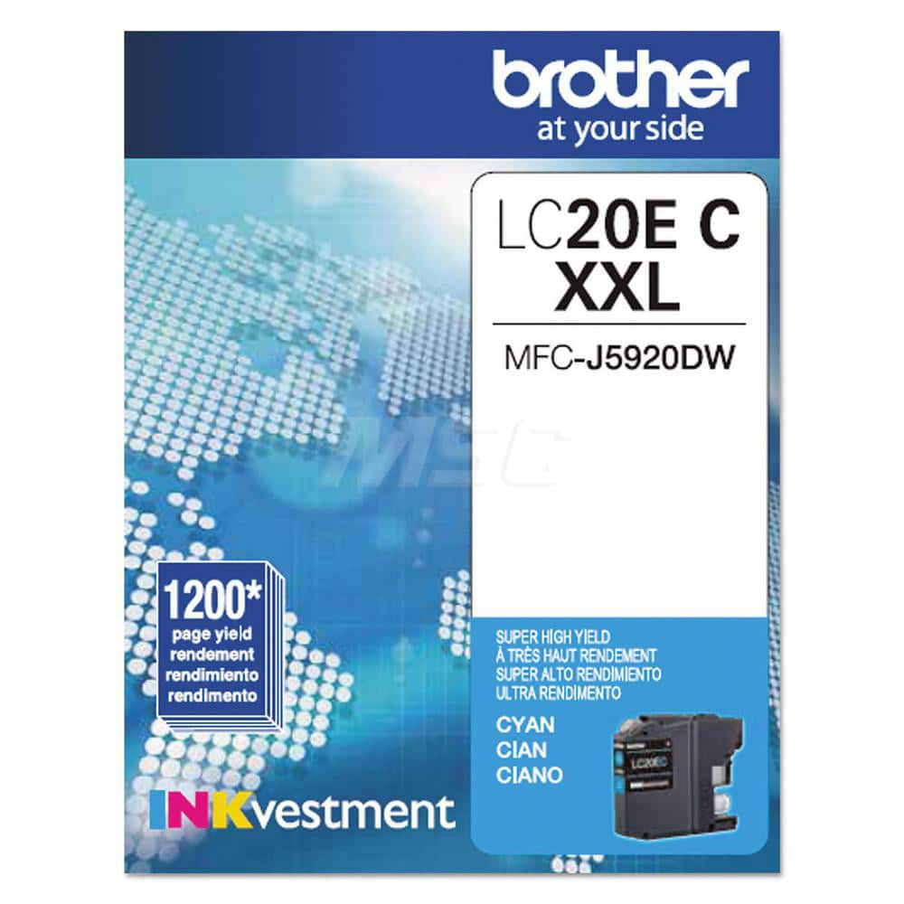Brother - Office Machine Supplies & Accessories; Office Machine/Equipment Accessory Type: Ink Cartridge ; For Use With: MFC-J5920DW; MFC-J775DW; MFC-J775DW XL; MFC-J985DW; MFC-J985DW XL ; Color: Cyan - Exact Industrial Supply