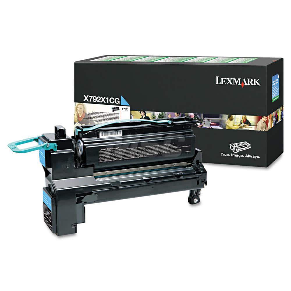 Lexmark - Office Machine Supplies & Accessories; Office Machine/Equipment Accessory Type: Toner Cartridge ; For Use With: Lexmark X792de; X792dte; X792dtfe; X792dtpe ; Color: Cyan - Exact Industrial Supply